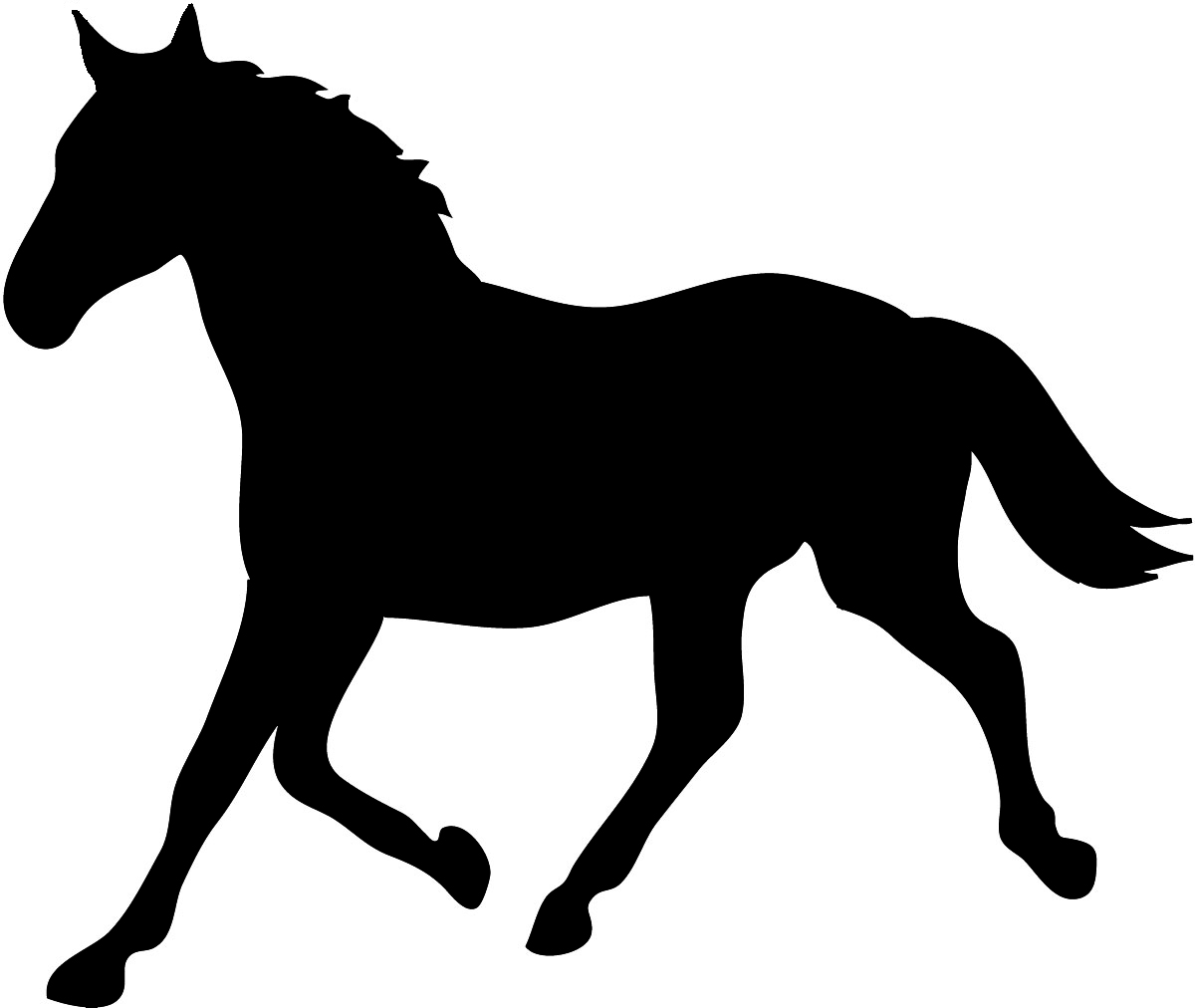 1200x1012 Clip Art Horse Silhouette Clip Art