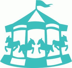 300x285 Carrousel. Silhouette Silhouettes, Stenciling