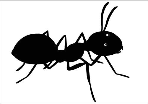501x352 Awesome Ant Silhouette Vector Clipart Download Ant Silhouette