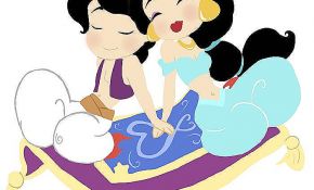 290x175 Aladdin And Jasmine On Carpet