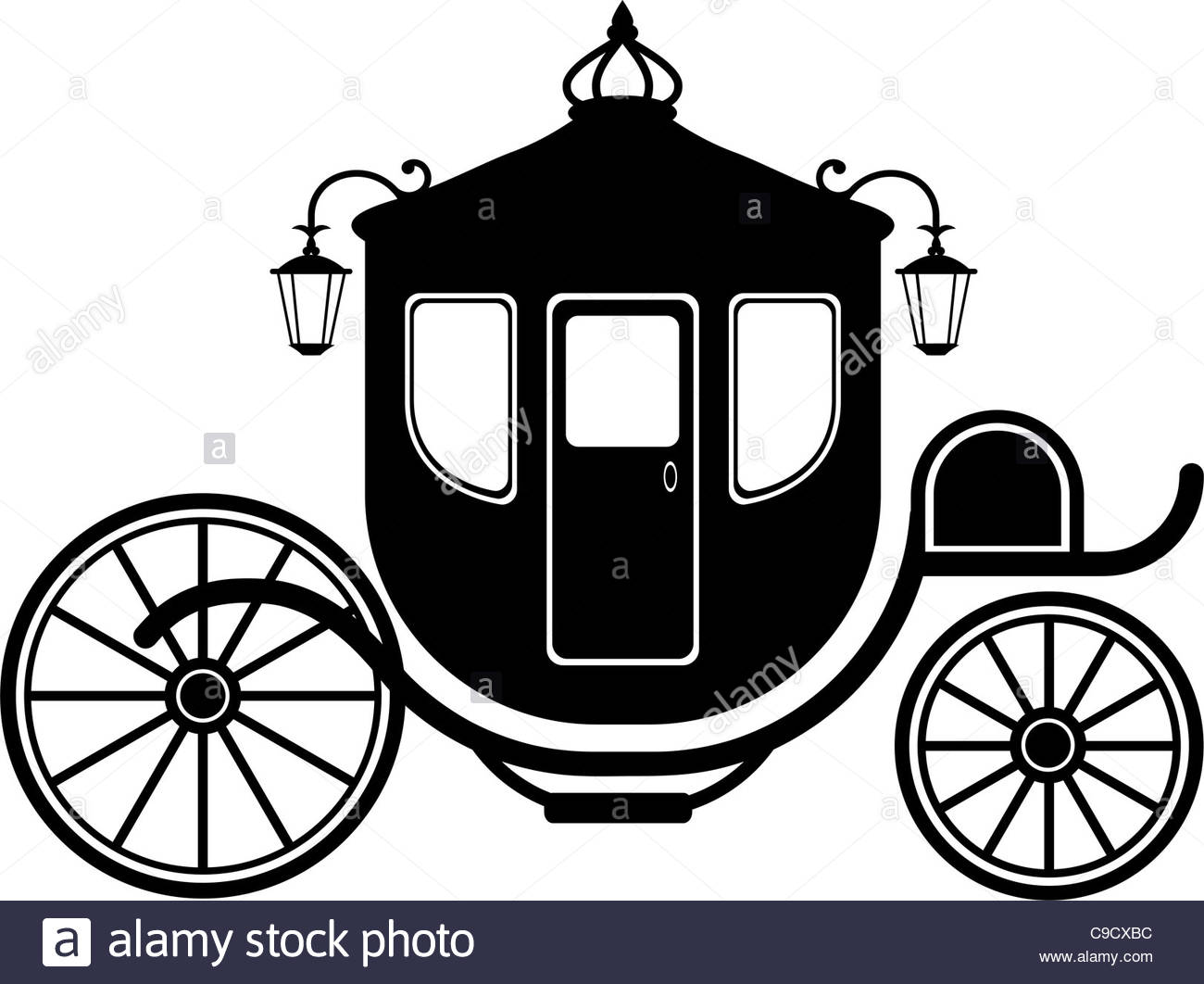 1300x1062 Carriage In Silhouette Stock Photo, Royalty Free Image 40236768