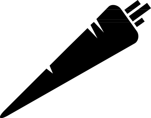 500x389 Silhouette Of A Carrot Food