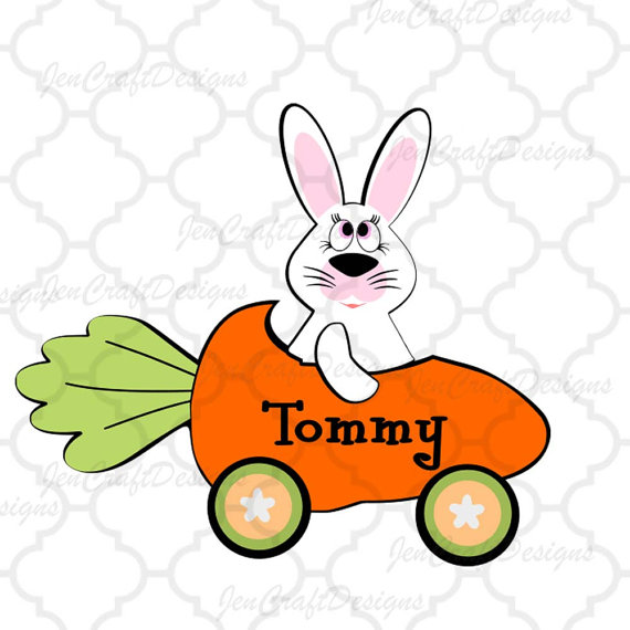 570x570 Bunny Rabbit Monogram Frame Svg Easter Carrot Car Circle