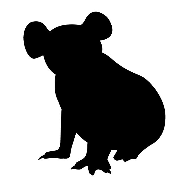 640x640 Koala Animal Silhouette Free Illustrations