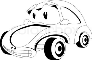 320x210 Set Of Cartoon Cars Silhouettes Stock Vector Colourbox