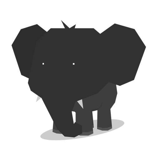 500x500 Elephant Silhouette Public Domain Vectors