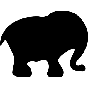 300x300 Cartoon Elephant Silhouette Clipart, Cliparts Of Cartoon Elephant