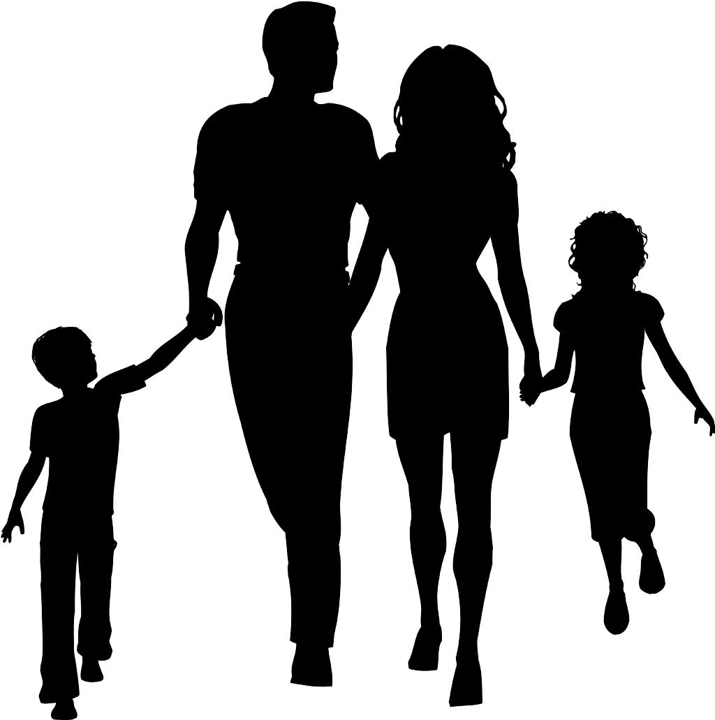 1024x1031 Family Silhouette Clip Art