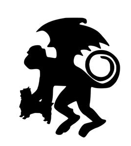 Cartoon Monkey Silhouette at GetDrawings | Free download