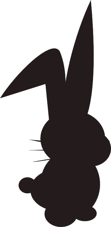 367x747 Cute Bunny Silhouette Bunny Transparent Png Freebie Oster