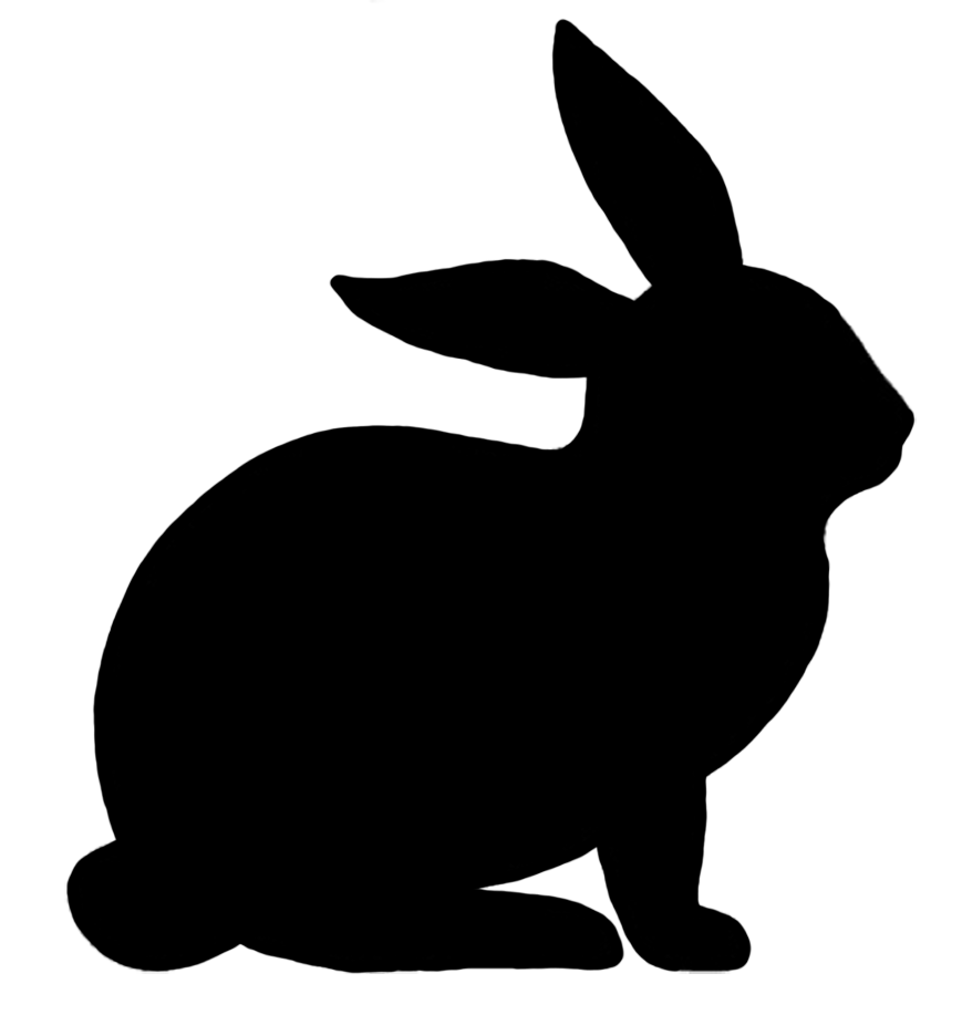 Cartoon Rabbit Silhouette at GetDrawings | Free download