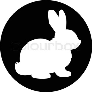320x320 Cartoon Bunny Rabbit Graphic Stock Vector Colourbox