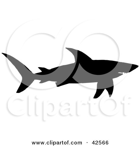450x470 Royalty Free (Rf) Shark Silhouette Clipart, Illustrations, Vector