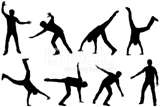 660x440 Man Doing A Cartwheel Multiple Image Stock Vector