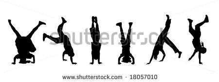 450x169 Silhouette Of Children Doing Clipart Panda
