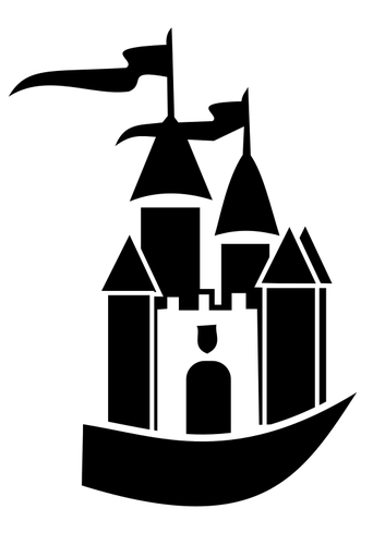 353x500 Castle Silhouette Vector Image Public Domain Vectors