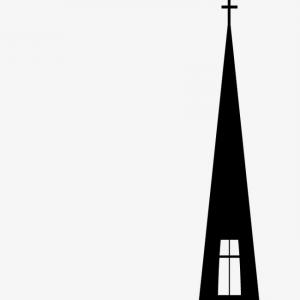 300x300 Church Black Silhouette Vector Sign On Lazttweet