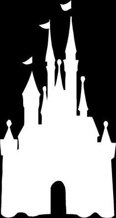 236x445 Disney Magic Kingdom Castle Silhouette White Vinyl Car