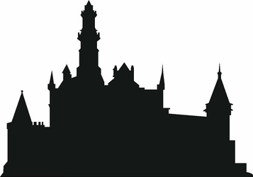 357x250 Castle Wall Decal Wall Decals, Silhouettes And Castles