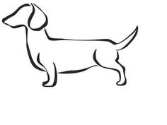 236x177 Dachshund Clipart Outline