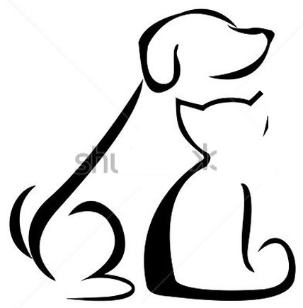 428x435 Dog And Cat Tattoo Silhouette Tattoos Silhouettes