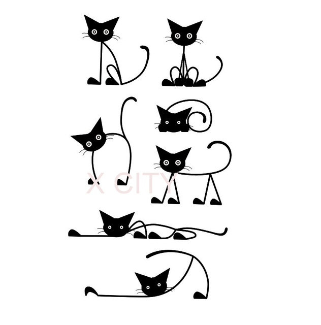 Cat Cartoon Silhouette