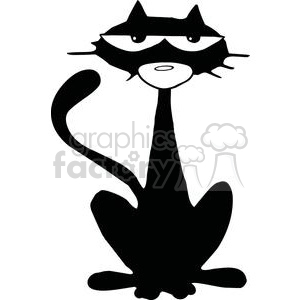 300x300 Royalty Free 2606 Royalty Free Black Cat Cartoon Character 379712