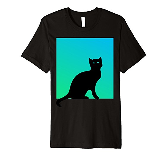 562x526 Black Cat Eyes Silhouette T Shirt