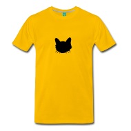 190x190 Cat Face Silhouette By Style O Mat Shirts Spreadshirt