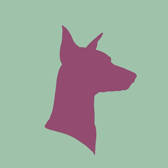 570x570 Custom Pet Silhouette Portrait Cat Silhouette Profile Cat