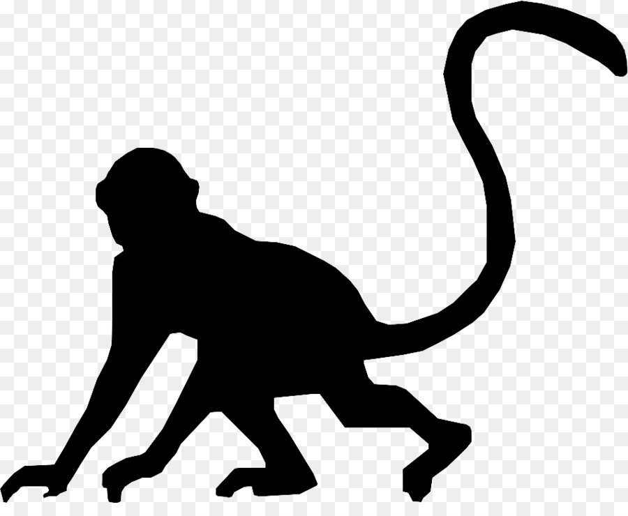 900x740 Cat Silhouette Monkey Clip Art