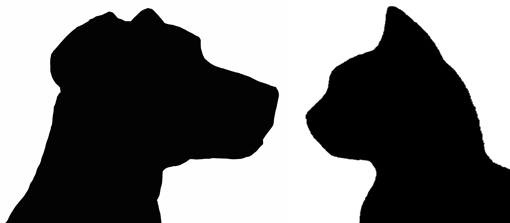 510x223 Free Cat Head Silhouette, Hanslodge Clip Art Collection