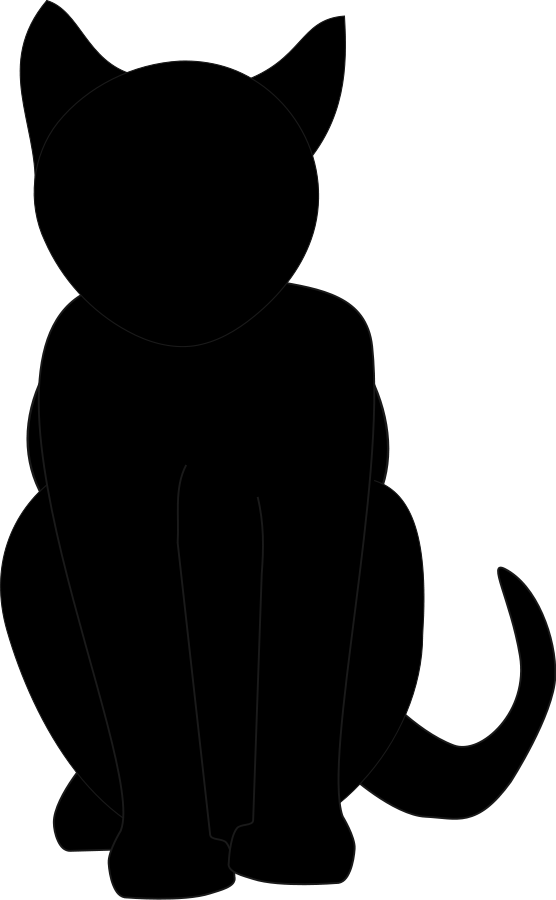 556x900 Black Cat Svg Vector File, Vector Clip Art Svg File Mama'S