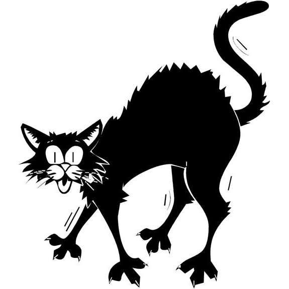575x575 Scared Cat Clipart Fun For Christmas