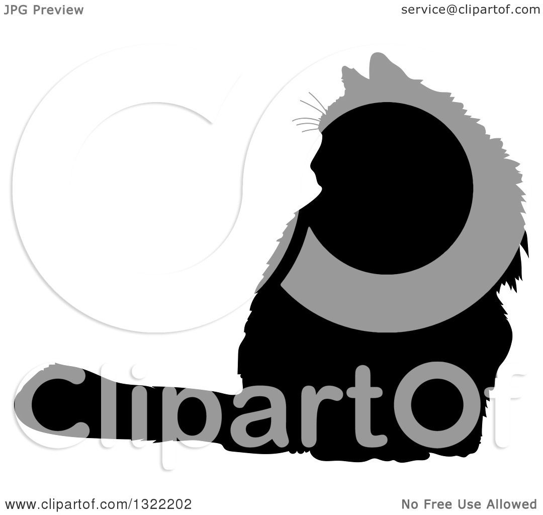 1080x1024 Clipart Of A Black Sitting Cat Silhouette
