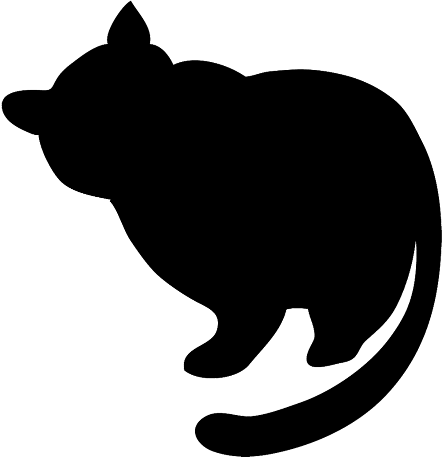 886x915 Fat Cat Clipart Black And White Collection