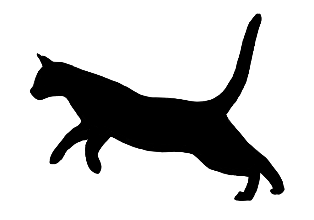 1000x700 Free Cat Outline, Hanslodge Clip Art Collection