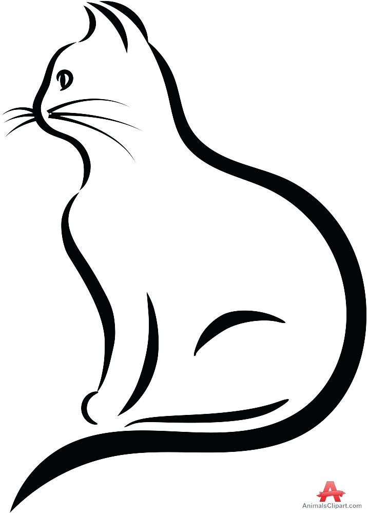717x999 Cat Outlines Stock Images Royalty Free Images Vectors Black Cat