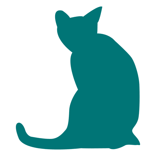 512x512 Tabby Cat Silhouette