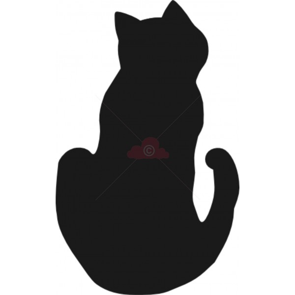 600x600 Sitting Cat Silhouette Free Download Clip Art Free Clip Art