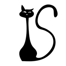 220x220 Buy Cats Silhouette Sticker And Get Free Shipping