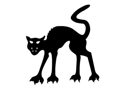 480x309 Free Halloween Cat Silhouette Clip Art Vector Silhouettes Vector