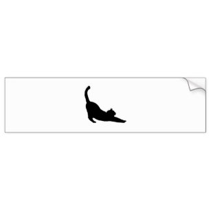 307x307 Cat Stretching Silhouette Gifts On Zazzle