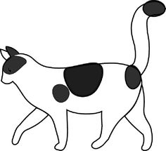 236x215 2606 Royalty Free Black Cat Cartoon Character Silhouettes Cat