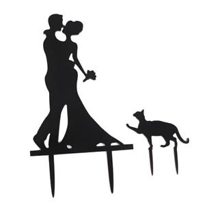 300x300 Wedding Party Cake Topper Silhouette Bride Amp Groom Kissing Couple