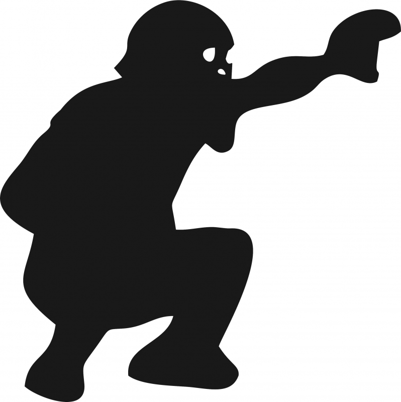 798x800 Baseball Catcher Silhouette Laser Cut Appliques