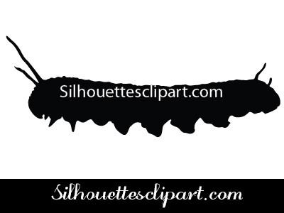 400x300 Caterpillar Silhouette Vector Graphics Silhouettes Vector