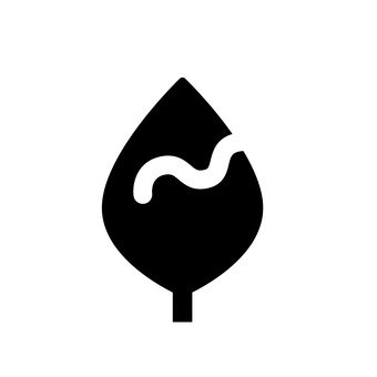 340x340 Free Silhouette Vector Caterpillar, Icon