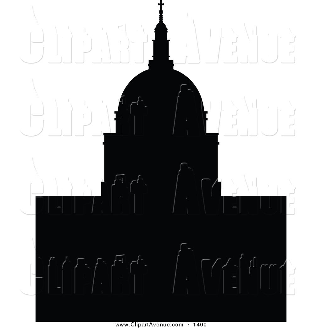 1024x1044 Clipart Of A Silhouetted St Pauls Cathedral By Cidepix