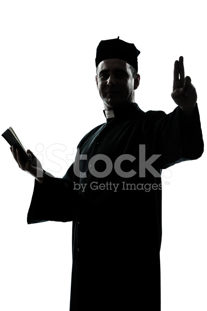 683x1024 Man Priest Silhouette Stock Photos